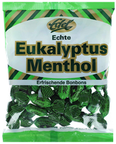 EDEL Eukalyptus-Menthol su eukalipto aliejumi ir mentoliu saldainiai, 90 g