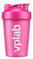 VPLAB Shaker with blender ball 500ml Pink plaktuvas, 1 vnt.