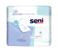 SENI Soft Super Dry (60x90 cm) sugeriantys paklotai, 15 vnt.