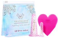 CRYSTALLOVE Face Cupping Set - Rose veido masažo rinkinys, 1 vnt.