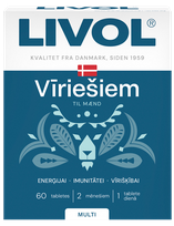 LIVOL  Multi For Men tabletės, 60 vnt.