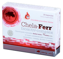 OLIMP LABS Chela - Ferr Bioactiv kapsulės, 30 vnt.