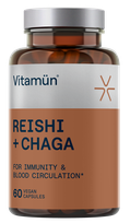 VITAMUN Reishi + Chaga kapsulės, 60 vnt.