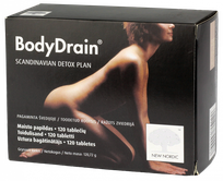 NEW NORDIC Body Drain tabletės, 120 vnt.