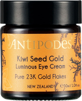 ANTIPODES GOLD LUMINOUS su kivių sėklyčių aliejumi ir aukso dalelėmis paakių kremas, 30 ml