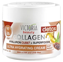 VICTORIA BEAUTY drėkinantis su kolagenu, hialurono rūgštimi  veido kremas, 50 ml