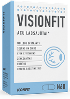 ICONFIT Bilster Visionfit kapsulės, 60 vnt.