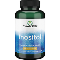 SWANSON Inozitolis 650 Mg, nervų sistemos veiklai, kapsulės, 100 vnt.