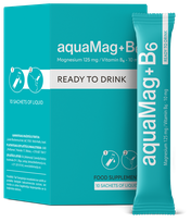 BIOFARMACIJA Aqua Mag+B6 geriamas paketėliai, 10 vnt.