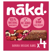 NAKD Berry Delight 35g batonėlis, 4 vnt.