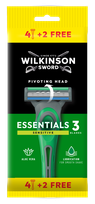 WILKINSON SWORD Essentials 3 Sensitive Men's vienkartiniai skustuvai, 6 vnt.