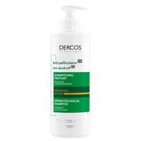VICHY Dercos nuo pleiskanų sausiems plaukams šampūnas, 390 ml