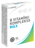 JONAX B grupės vitaminų kompleksas Max, tabletės, 30 vnt.