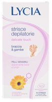 LYCIA Delicate Touch rankų ir kojų depiliacinės vaško juostelės, 20 vnt.