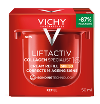 VICHY Liftactiv Collagen SPF50 Refill veido kremas, 50 ml