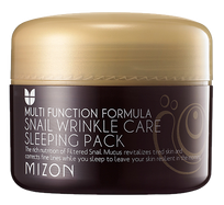 MIZON  Sleeping Pack su sraigių muzinu, nuo raukšlių, naktinė veido kaukė, 80 ml
