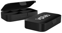 VPLAB Pill Box Black maisto papildų dėklas dėžutė, 1 vnt.