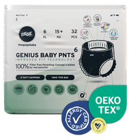 GEGE Genius Baby PNTS (15+ kg) XL 6 sauskelnės-kelnaitės, 32 vnt.