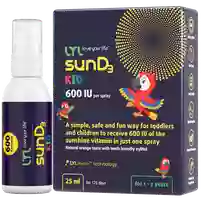 LYL sunD3 KID 600 SV purškalas, 25 ml