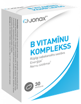 JONAX B grupės vitaminų kompleksas kapsulės, 30 vnt.
