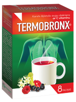 TERMOBRONX Vitamin C karšti gėrimai, 8 vnt.