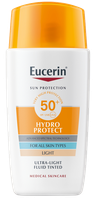EUCERIN Hydro Protect Ultra-Light SPF 50+ su spalvos pigmentais apsauginis kremas nuo saulės, 50 ml
