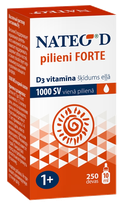 NATEO D Forte 1000 SV imunitetui ir kaulams lašai, 10 ml