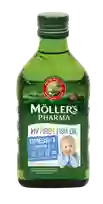 MOLLERS Baby žuvų taukai vaikams (nuo 4 savaičių) skystis, 250 ml