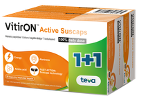 VITIRON Active Suscaps 100% Daily Dose (1+1) kapsulės, 1 vnt.