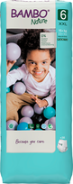 BAMBO NATURE Nature Tall  XXL- 6 (15+ kg) sauskelnės, 38 vnt.