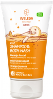 WELEDA  Kids Happy Orange šampūnas ir kūno prausiklis, 150 ml