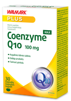 WALMARK   Coenzyme Q10 Max 100mg kofermentas kapsulės, 30 vnt.