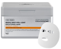 VT COSMETICS Reedle Shot Vita-Light, švelniai eksfolijuojanti lakštinė veido kaukė, 30 vnt.