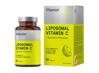 VITAMUN Liposomal Vitamin C + Quercetin Phytosome kapsulės, 60 vnt.