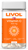 LIVOL  Extra Vitamin C 400 mg kramtomosios tabletės, 50 vnt.