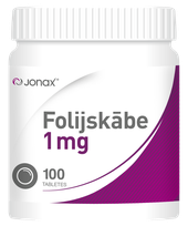 JONAX Folio rūgšties 1 mg  tabletės, 100 vnt.