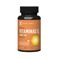 SAPIENS Vitamin D3 4000 PRO kapsulės, 90 vnt.