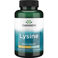 SWANSON L-Lizinas 500 Mg, imuninės sistemos stiprinimui, kapsulės, 100 vnt.
