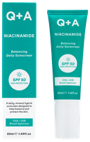 Q+A Niacinamide Balancing SPF50 apsauginis kremas nuo saulės, 50 ml