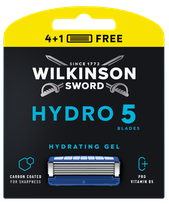 WILKINSON SWORD Hydro5 (4+1) papildomos galvutės + keičiamos skutimosi galvutės, 5 vnt.