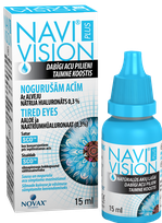NAVIVISION  drėkinantys ir raminantys akių lašai, 15 ml