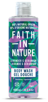 FAITH IN NATURE Lavender & Geranium  dušo gelis, 400 ml