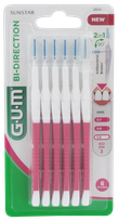 GUM BI-Direction 1,2 mm tarpdančių šepetėlis, 6 vnt.
