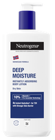 NEUTROGENA Deep Moisture Fast Absorbing kūno losjonas, 400 ml