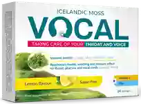 VOCAL  Lemon čiulpiamosios pastilės, 24 vnt.
