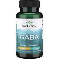 SWANSON GABA 500 Mg, emocinio balanso gerinimui, kapsulės, 100 vnt.