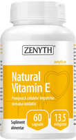 ZENYTH Natural Vitamin E kapsulės, 60 vnt.