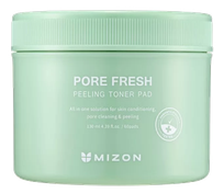 MIZON Pore Fresh  60 vnt, esencija impregnuoti vatos diskeliai, 130 ml