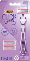 BIC Soleil Click5 2 papildomos galvutės +  skustuvas, 1 vnt.
