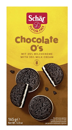 SCHAR Chocolate O's be glitimo sausainiai, 165 g